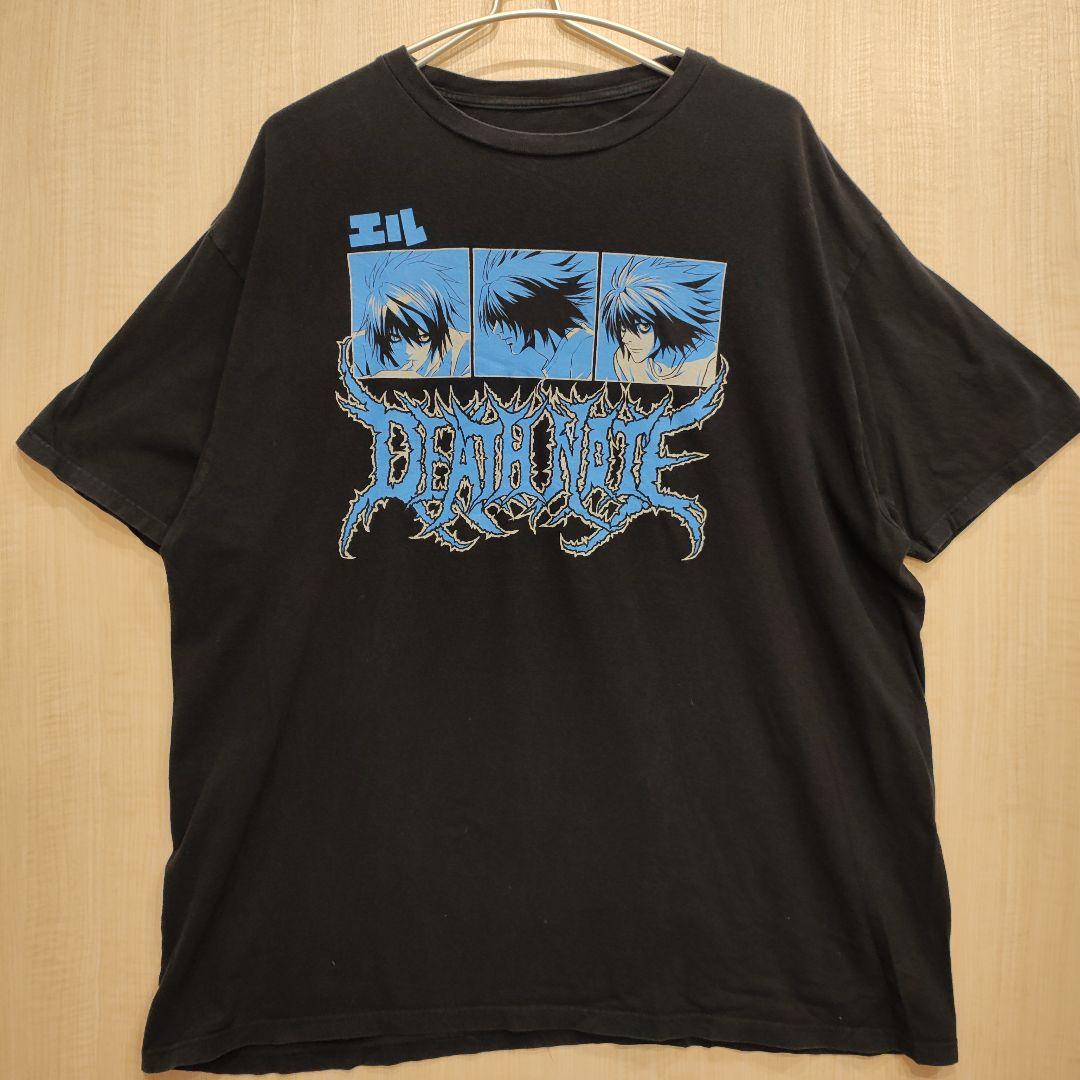公式 DEATH NOTE デスノート L エル Tシャツ ブラック XL - メルカリ