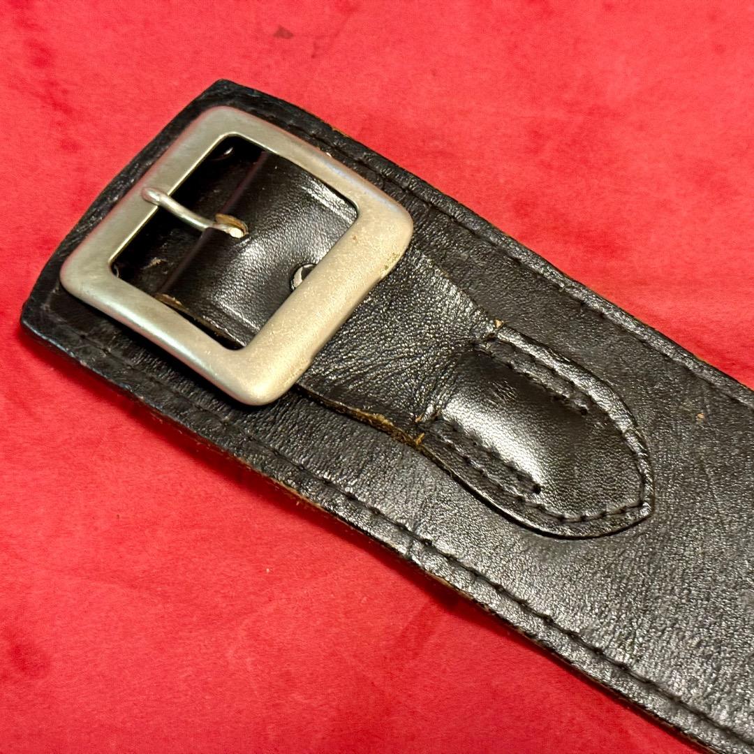 整備済 黒革製 ウェスタン ガンベルト ホルスター コルトSAA用 プレーン