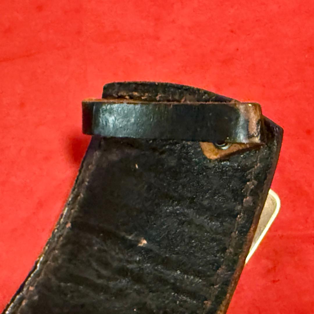 整備済 黒革製 ウェスタン ガンベルト ホルスター コルトSAA用 プレーン