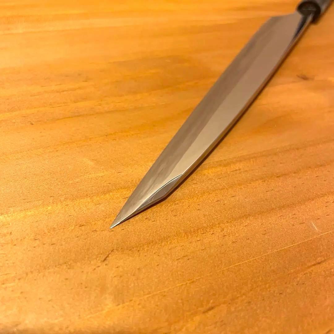 切付型柳刃包丁 7寸 21cm 研ぎ済み 切付け 柳刃 刺身 鏡面のような光沢