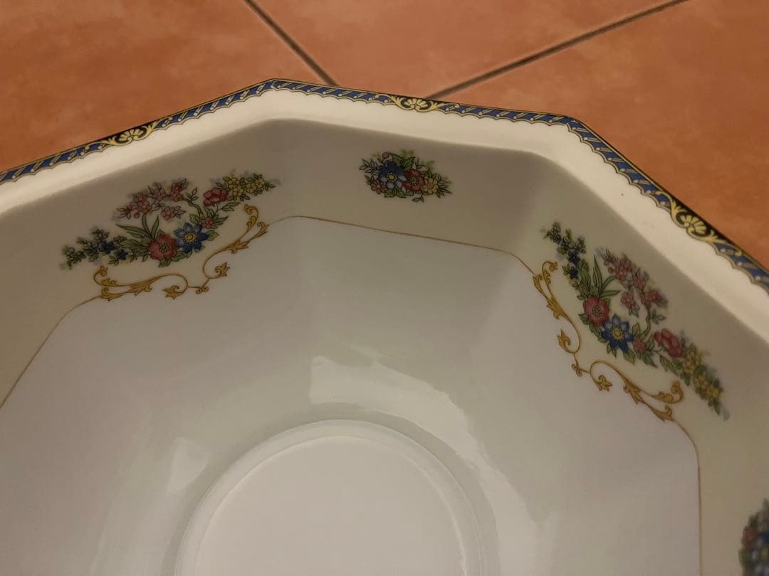 美品】 Noritake オールドノリタケ ボウル 八角鉢 幅約21.5cm