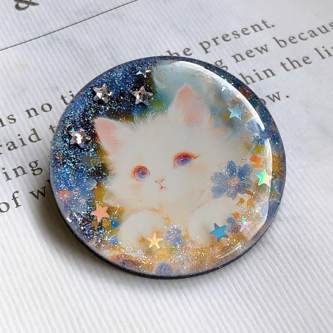 ⭐️ワン⭐️ レジン ヘアゴム ♡ 猫 ネコ ねこ ♡ No. 1944