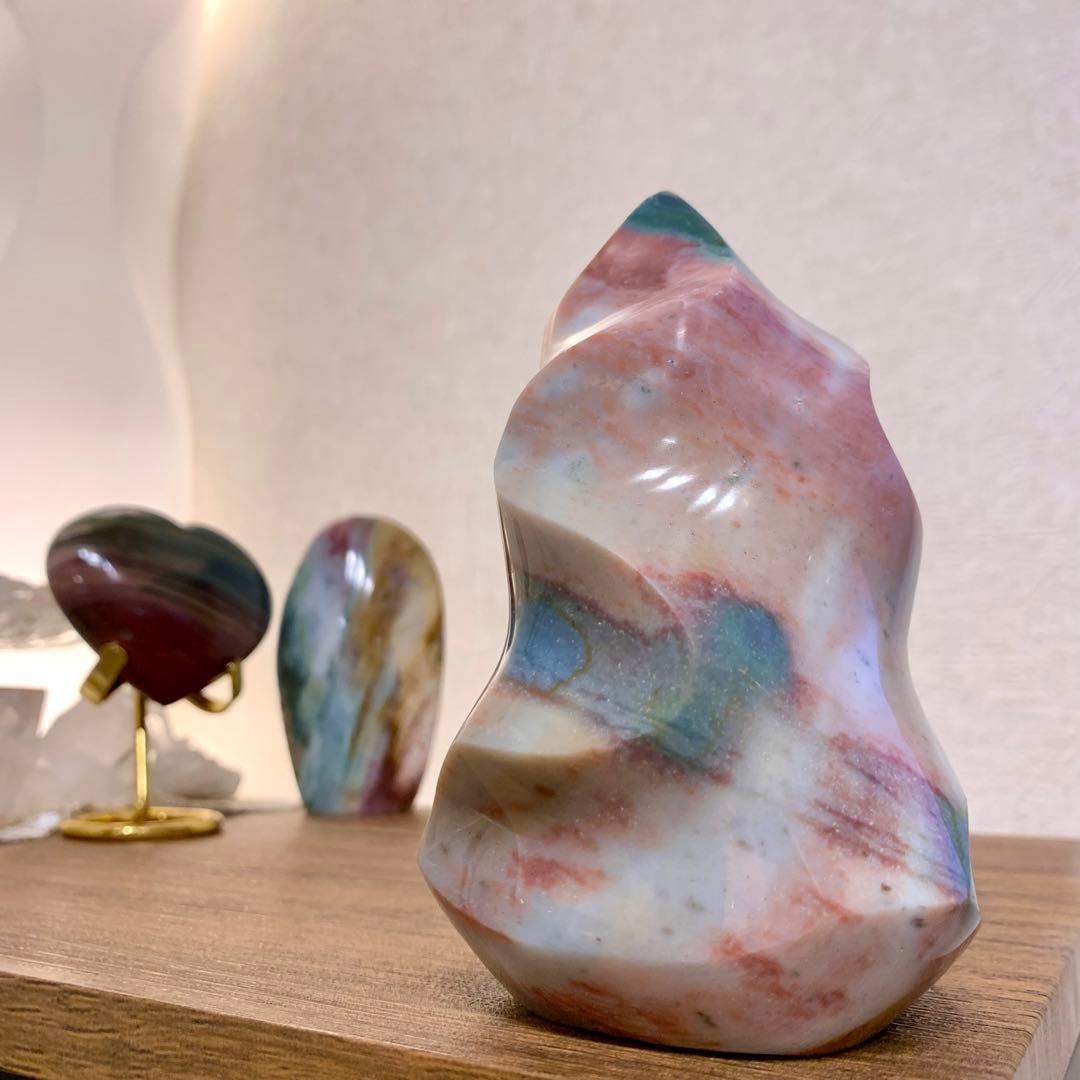 オーシャンジャスパー　フレイム　マダガスカル産　天然石