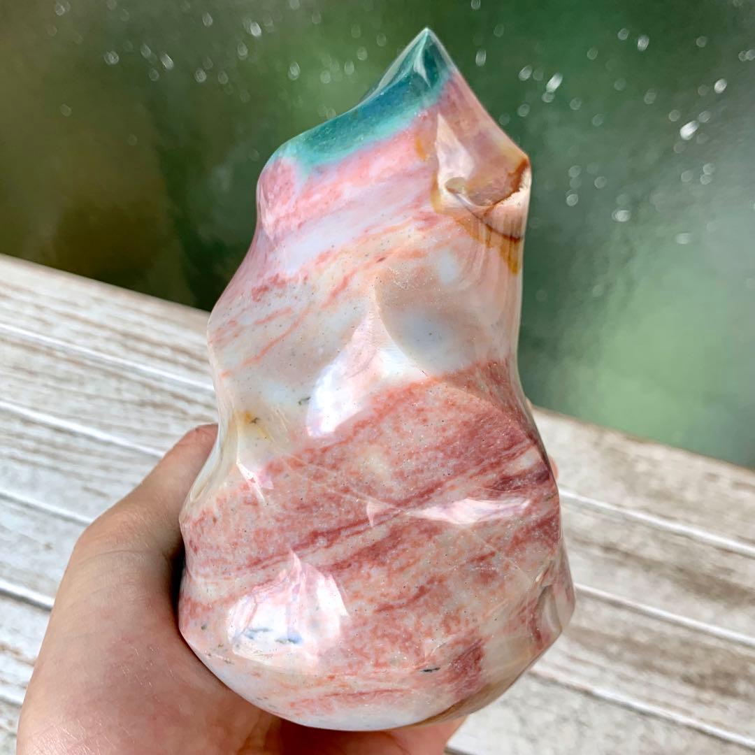 オーシャンジャスパー　フレイム　マダガスカル産　天然石