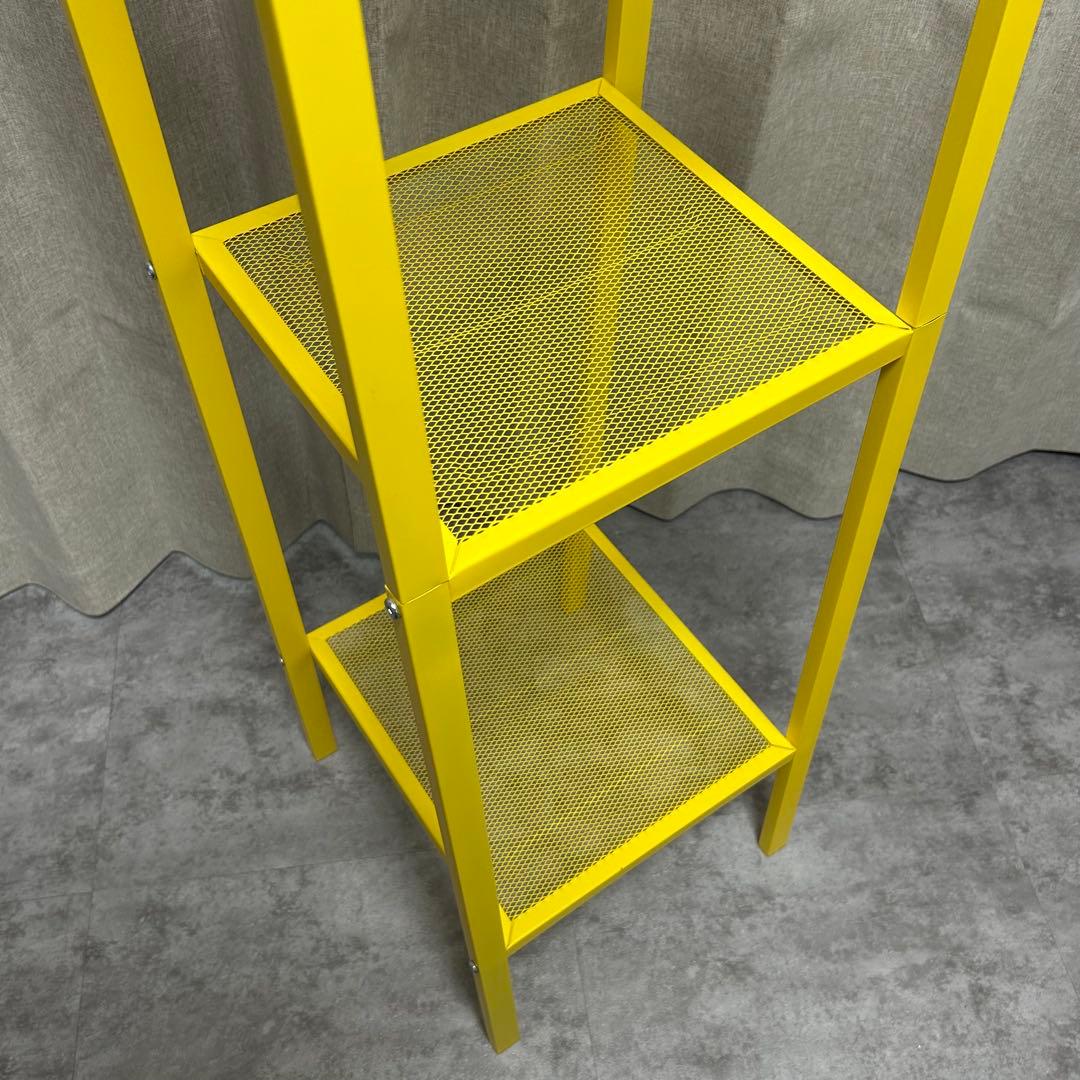 廃盤色 IKEA イケア LERBERG レールベリ イエロー 4段
