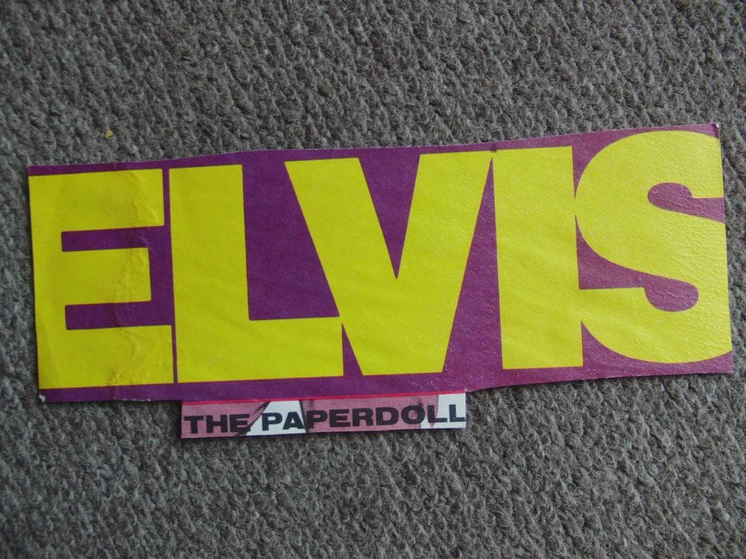 ★超希少 エルビス・プレスリー 切り抜き 着せ替え 紙製2パターン