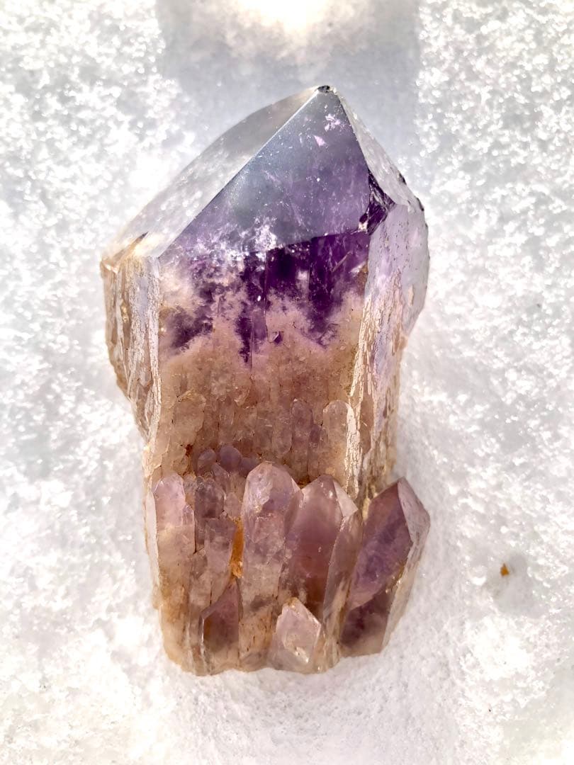 [貴重][色が濃い][透明度] [大きい] アメジスト　ポイント　85,7mm