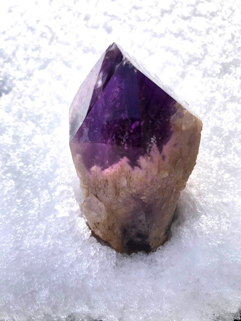 [貴重][色が濃い][透明度] [大きい] アメジスト　ポイント　85,7mm