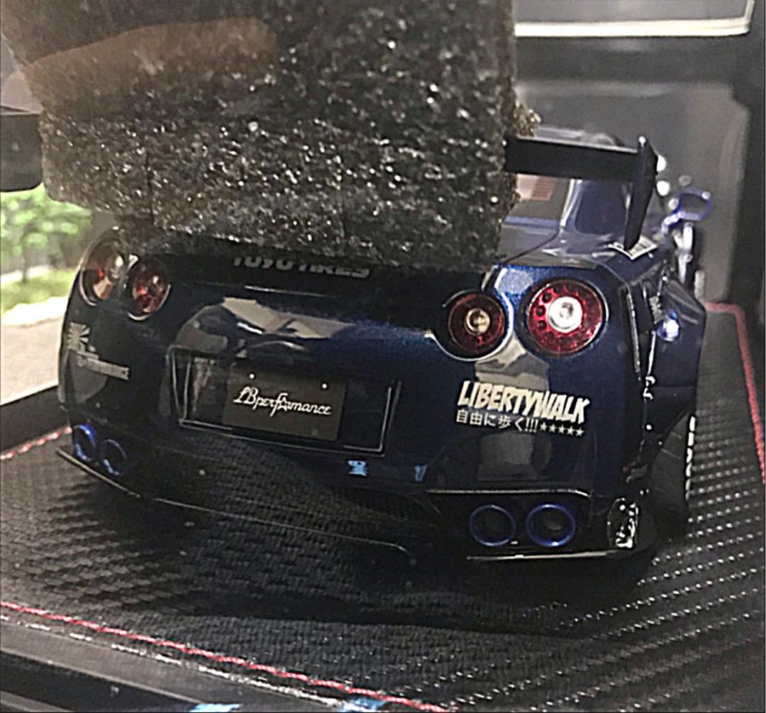 イグニッションモデル 1/18 リバティーウォーク GTR メタリックブルー