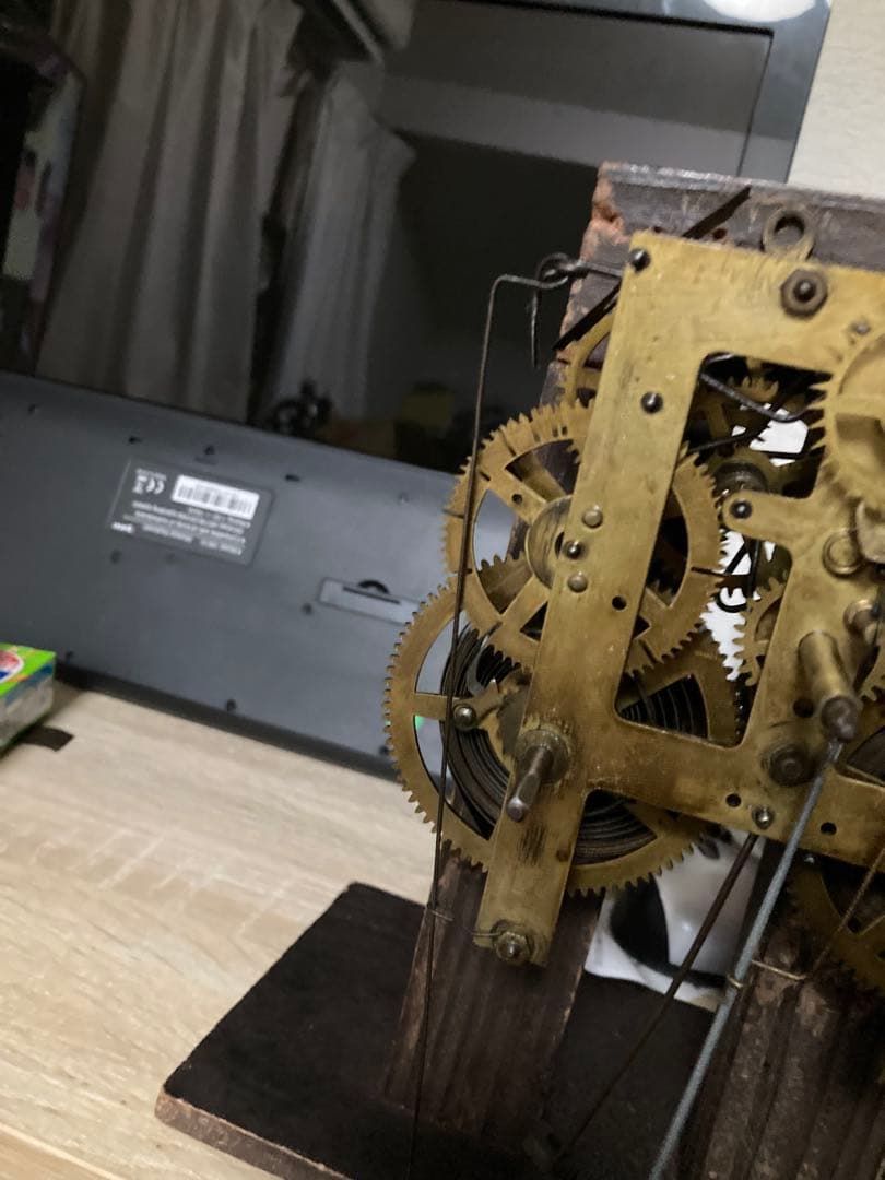 精工舎 柳島工場製 四つ玉ダルマ柱時計 稼働中