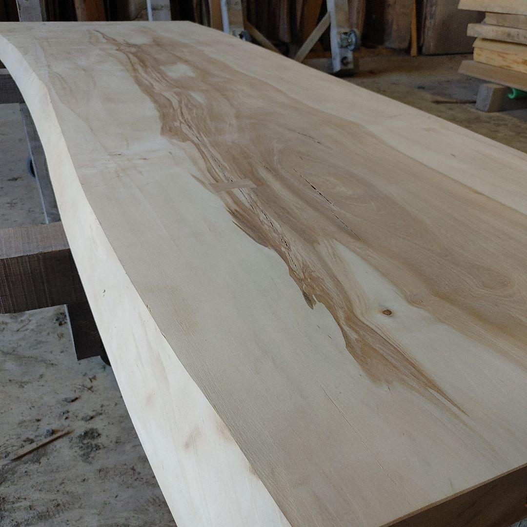 送料込み　一枚板　カツラ　無垢材　天板　テーブル　カウンター DIY　番号60