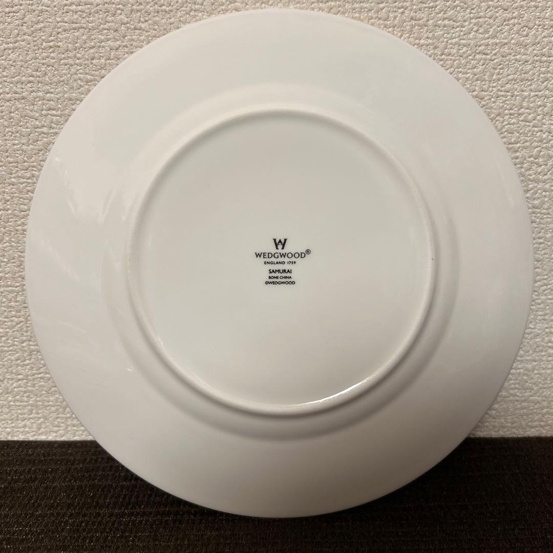 ウェッジウッド　サムライ　デザートプレート　20.5cm