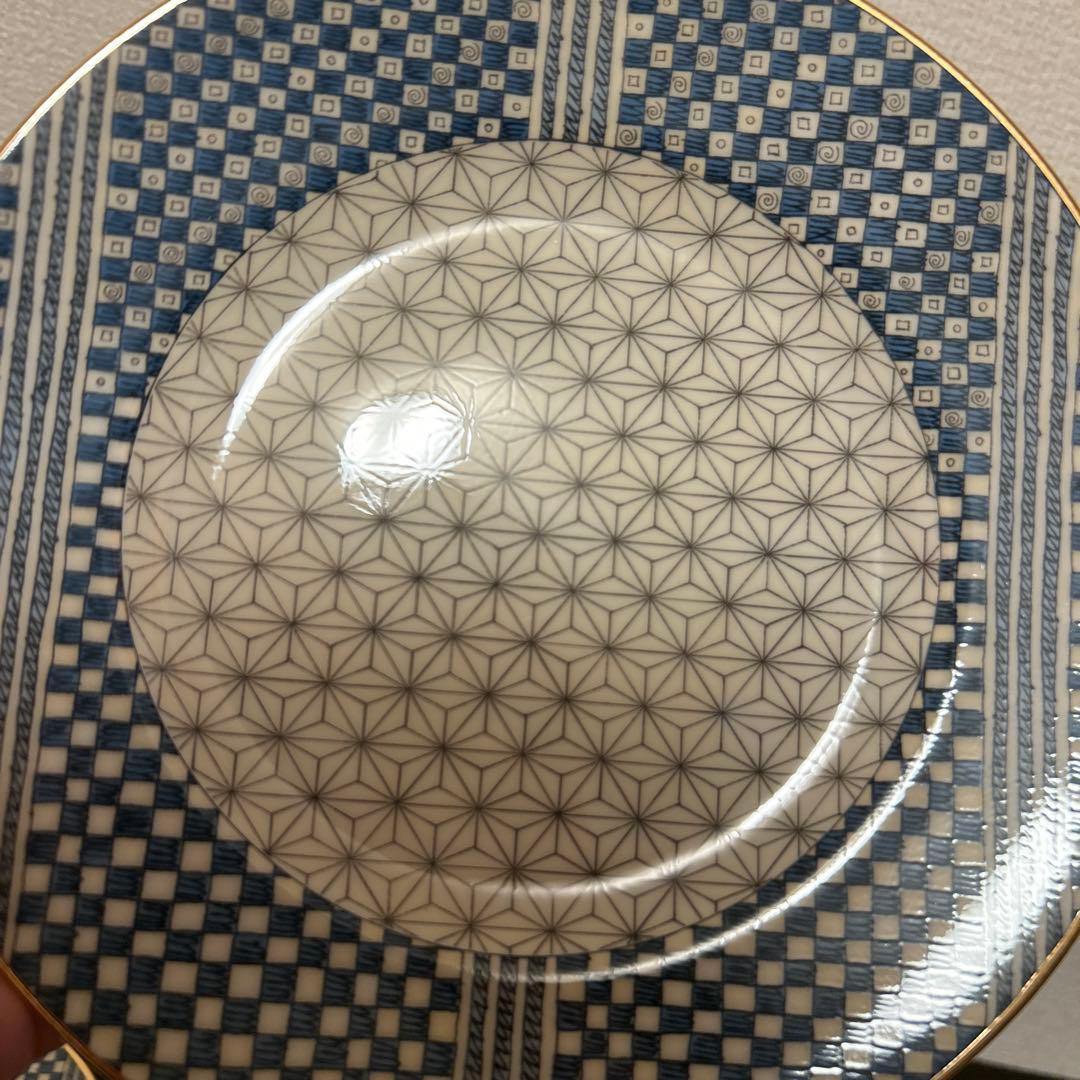 ウェッジウッド　サムライ　デザートプレート　20.5cm