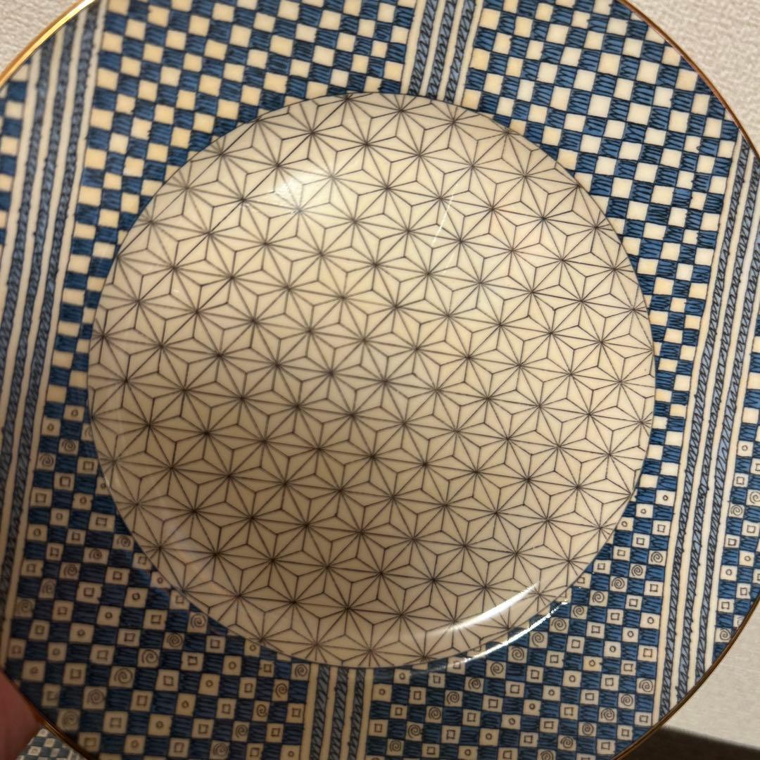 ウェッジウッド　サムライ　デザートプレート　20.5cm