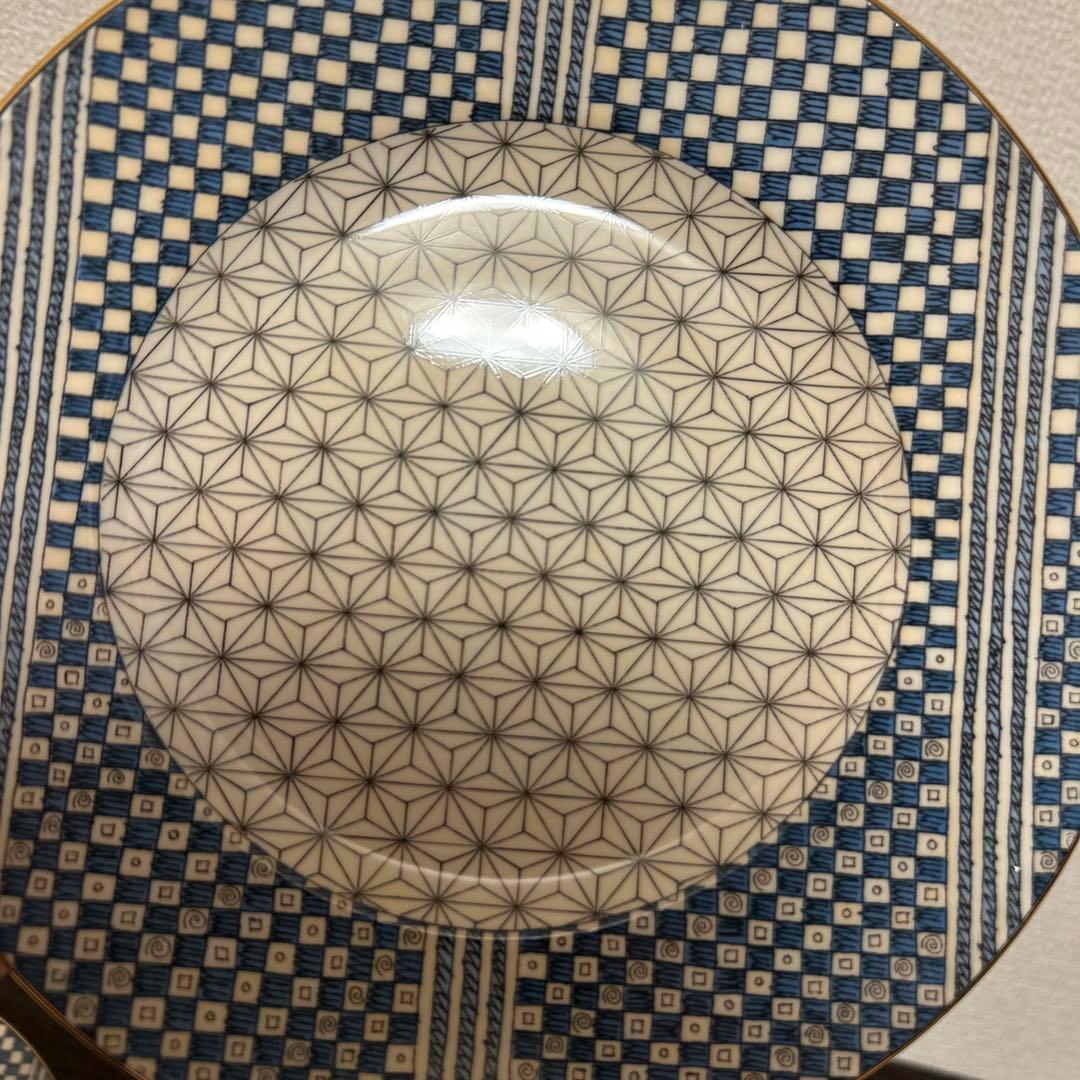 ウェッジウッド　サムライ　デザートプレート　20.5cm