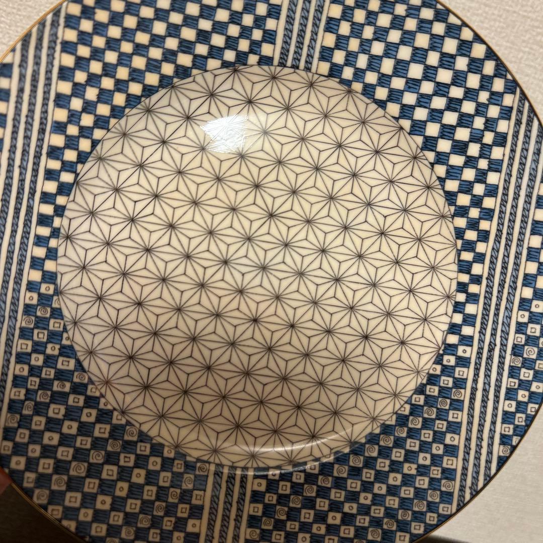 ウェッジウッド　サムライ　デザートプレート　20.5cm