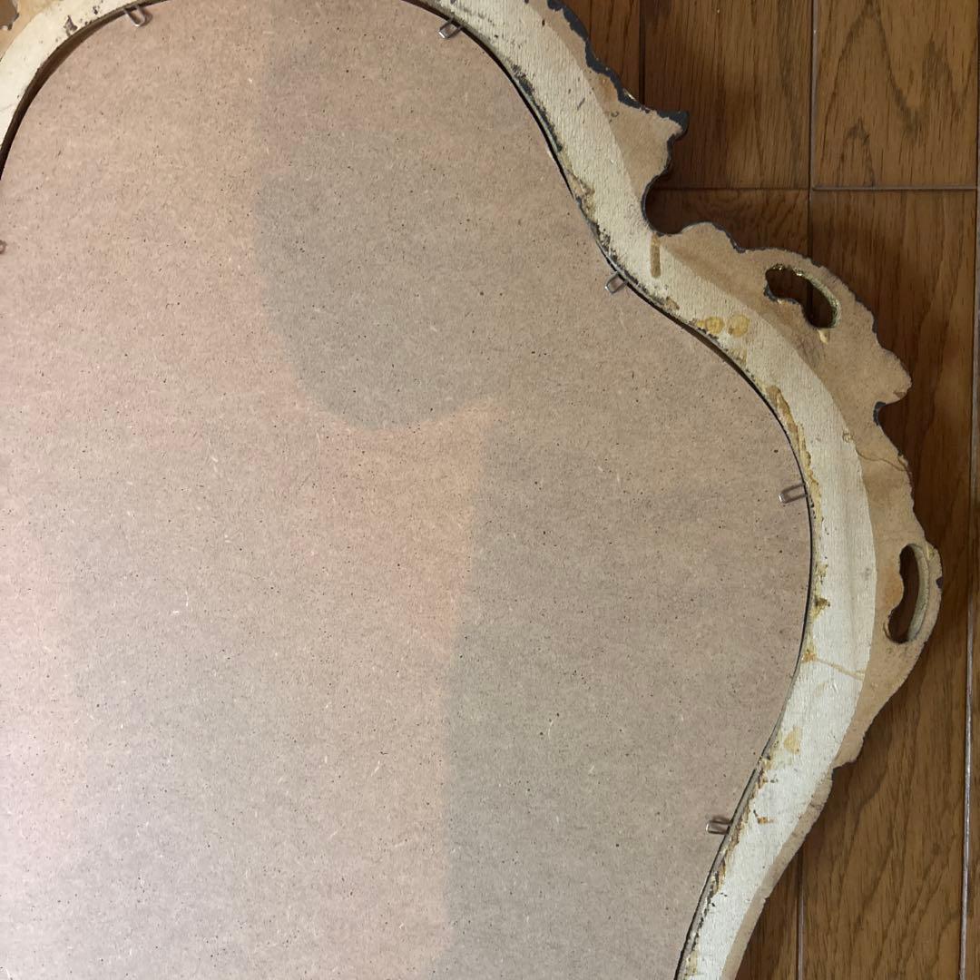 ⚠️特定月末配送　美品イタリア壁掛ミラー　ロココウォール鏡　アンティーク　ゴールド