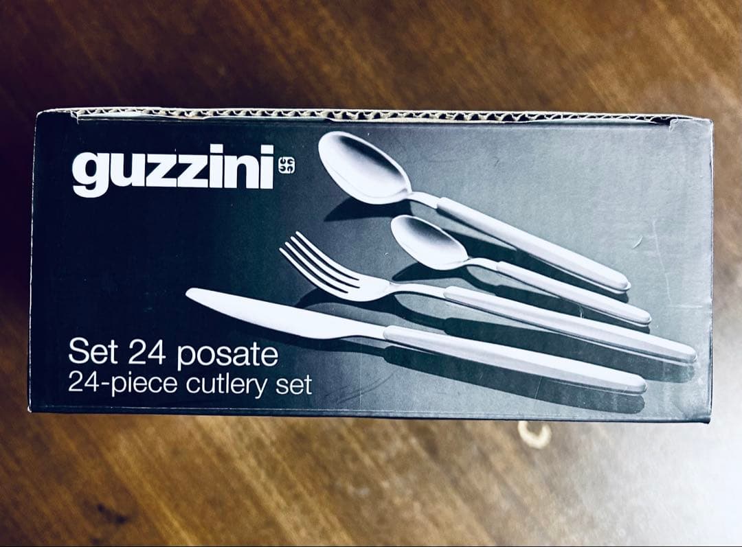 グッチーニ　GUZZINI カトラリー24P MY FUSION ホワイト