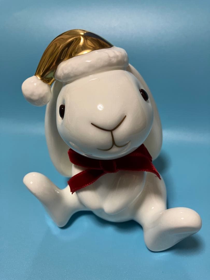 ノリタケ　アートコレクション　クリスマスラビット　置物