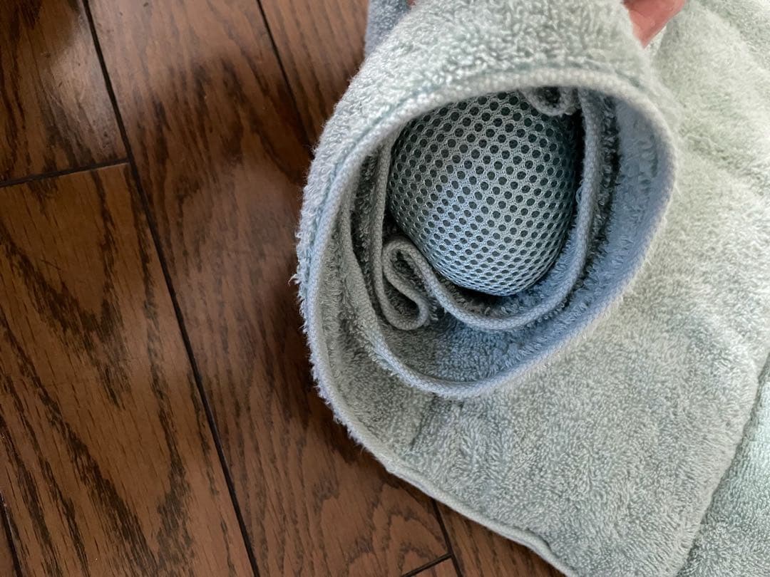 今治睡眠用タオル枕　ライトグリーン