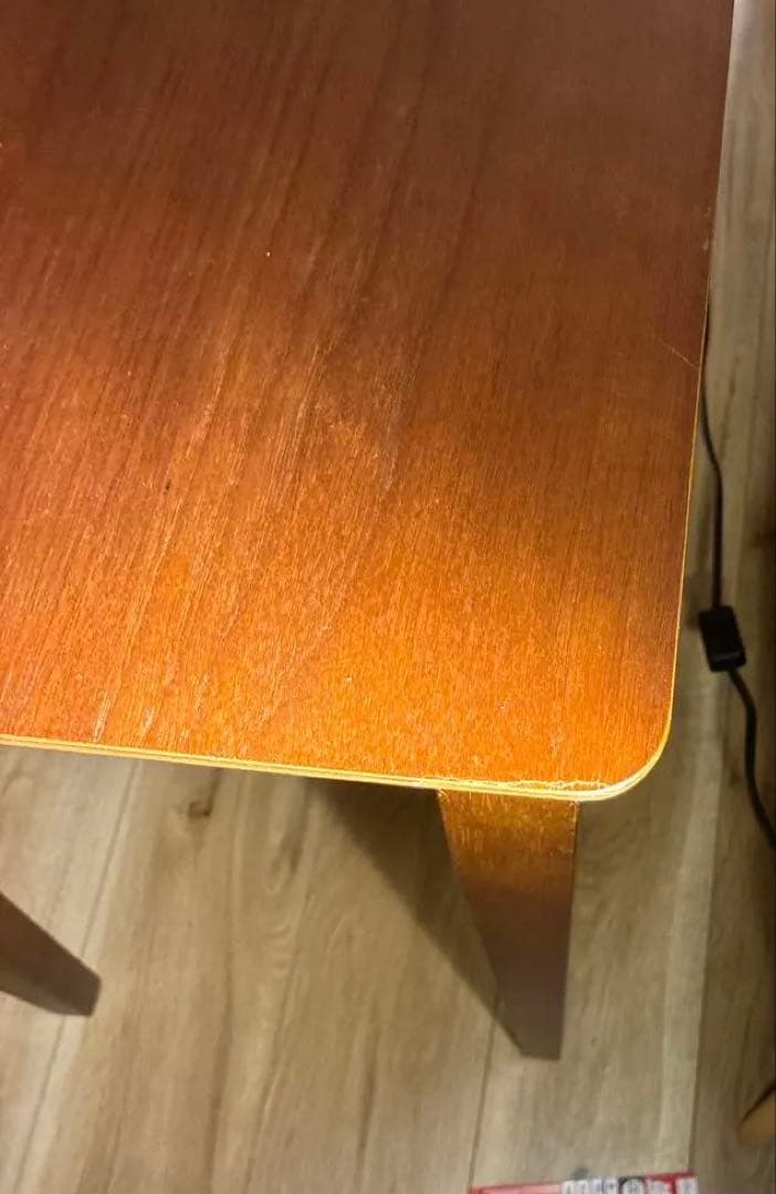 最終値下げ　美品　上質ウォルナット突板 美品デスク 引出付コンソール110cm