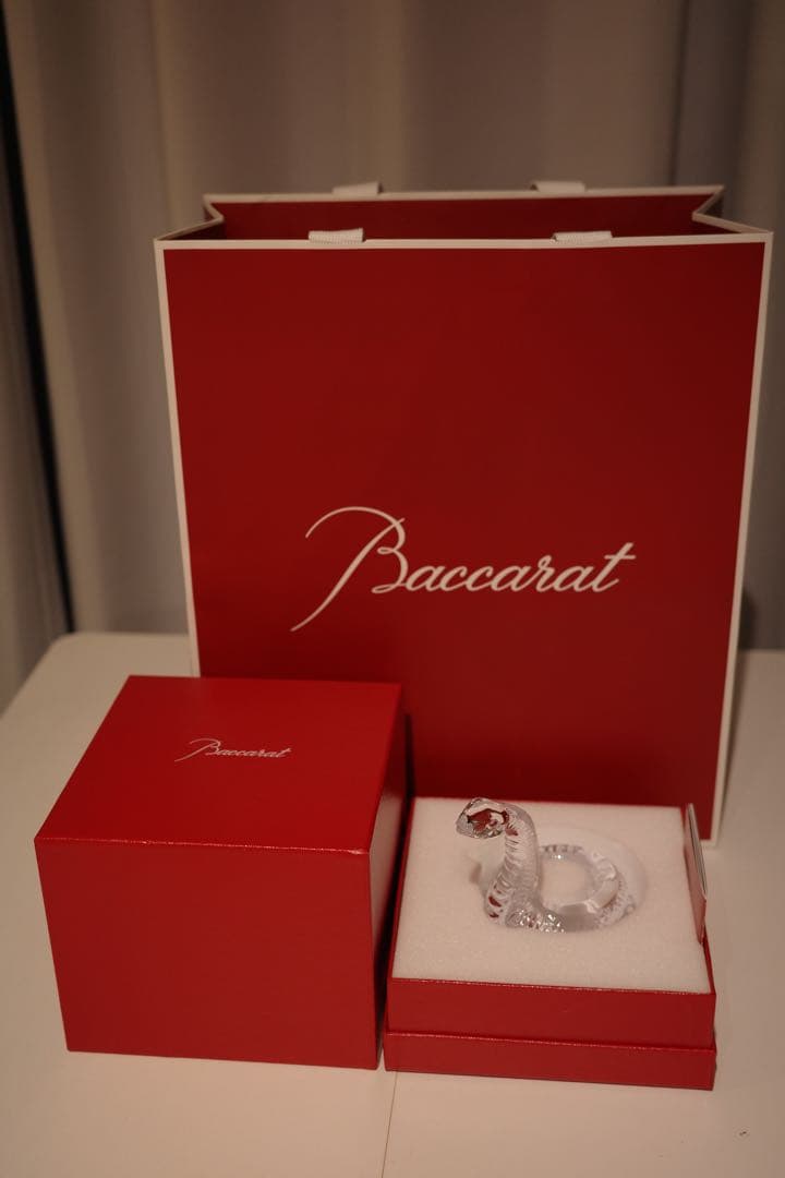 【新品】バカラ クリスタル置物 2025干支 蛇