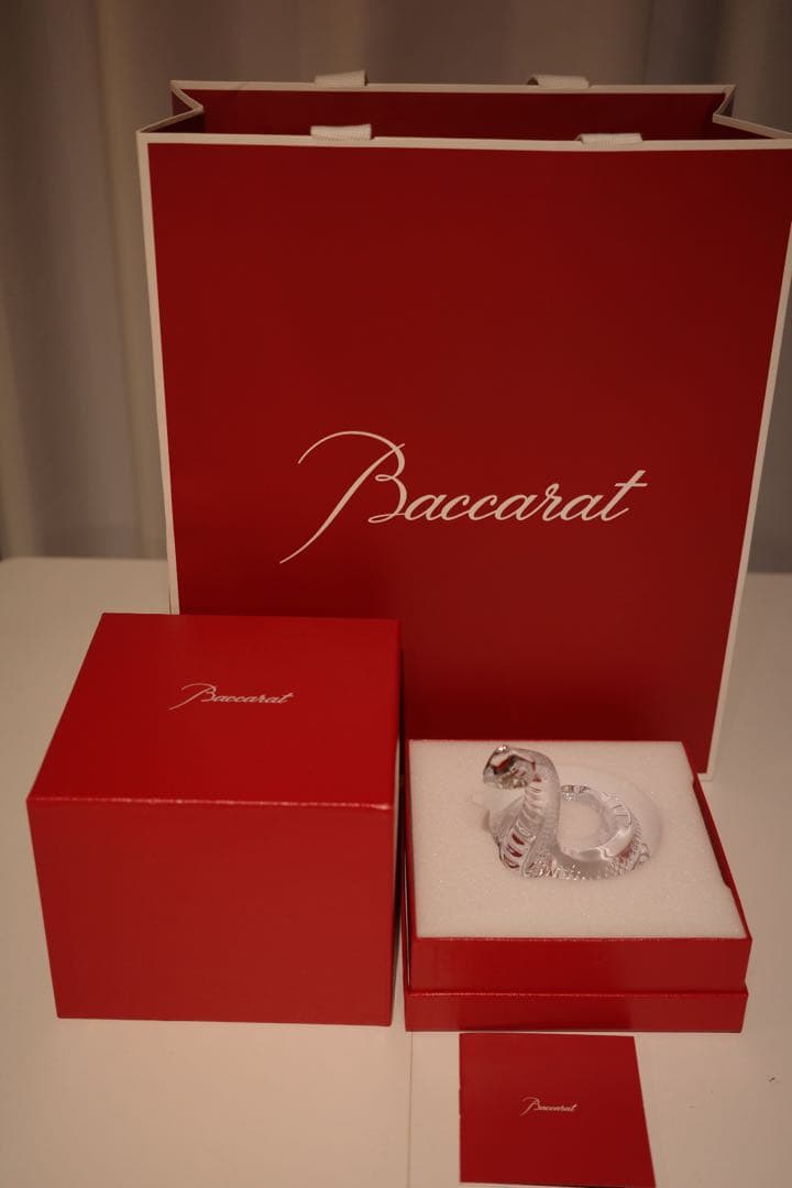 【新品】バカラ クリスタル置物 2025干支 蛇