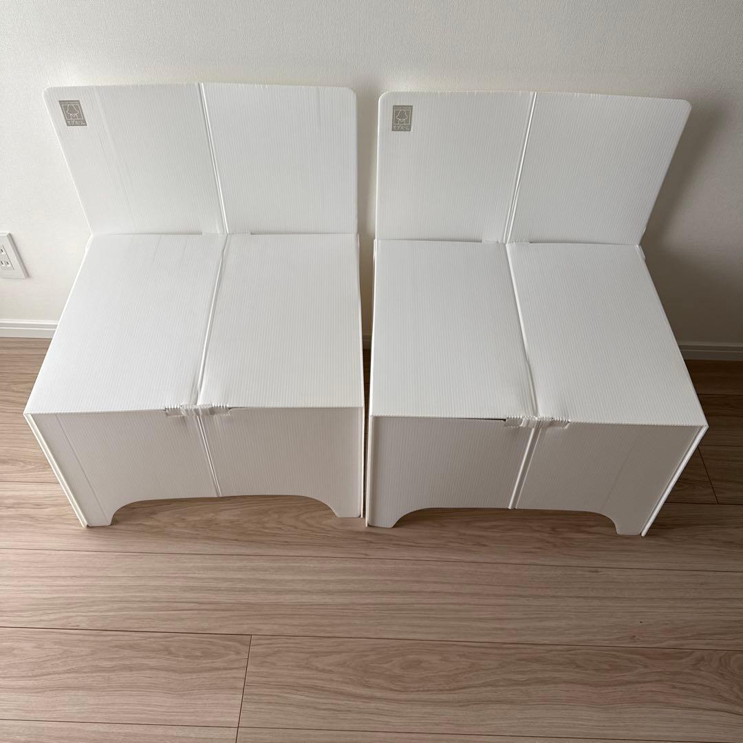 【空室対策に】モデル〜ム たためるプラ段家具5種類一式　※ベッドもあり