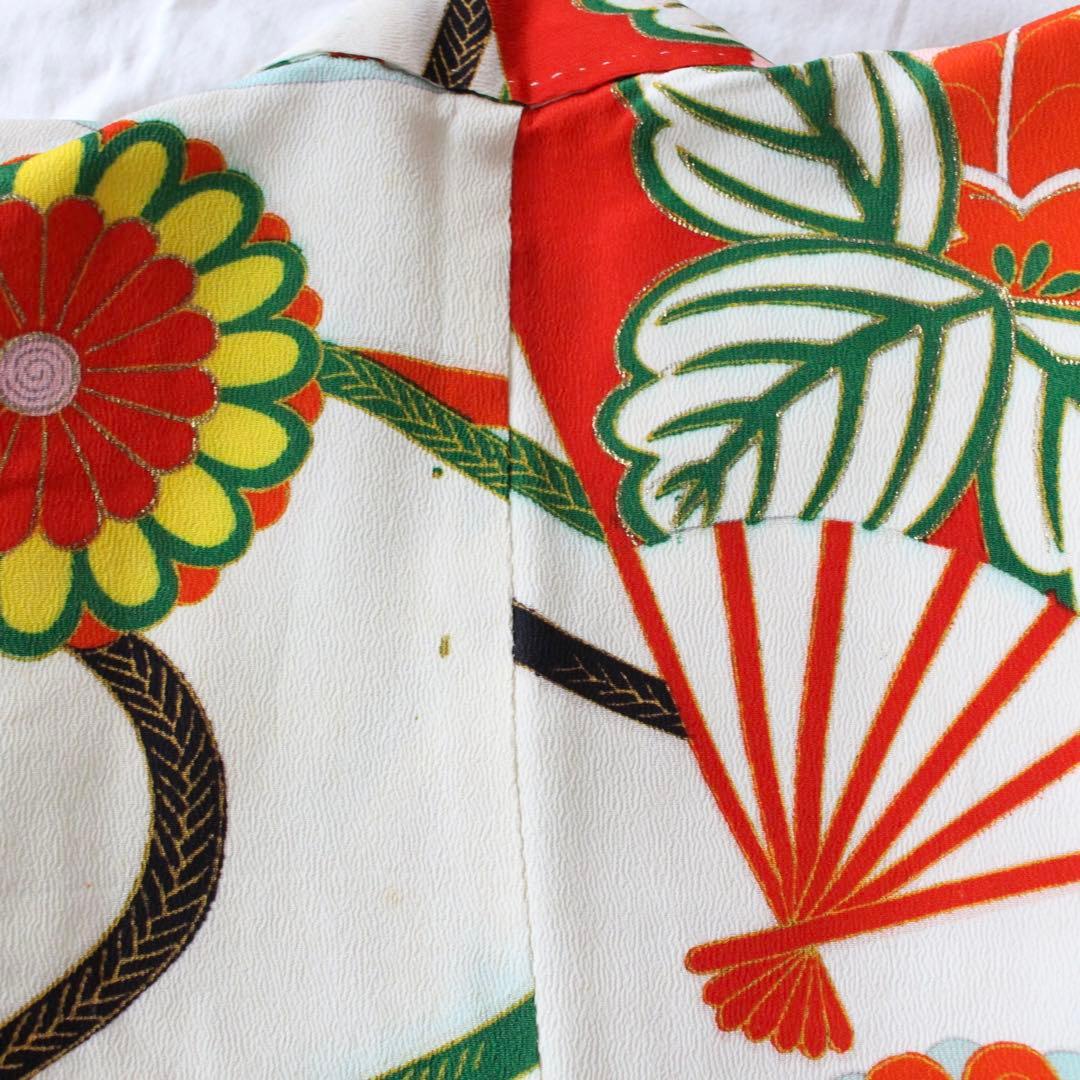 七五三 7歳 女の子 子供 アンティーク 着物 帯 セット