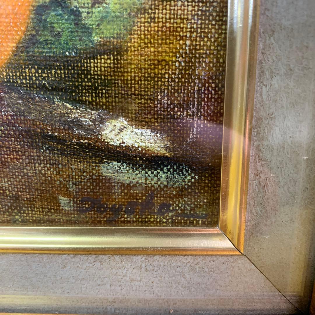 油絵 オリジナル作品　静物画　「柿」カキ 絵画 油絵