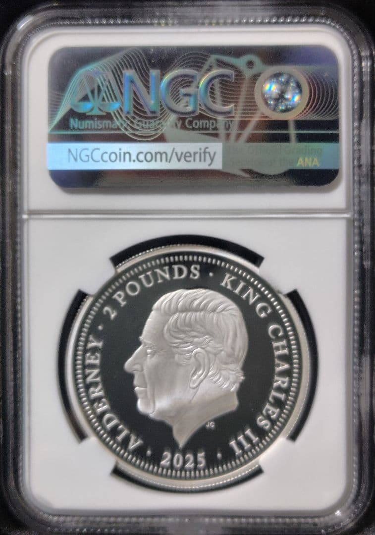 最高鑑定 2025 オルダニー 銀貨 NGC PF70UC FR ウナとライオン - メルカリ