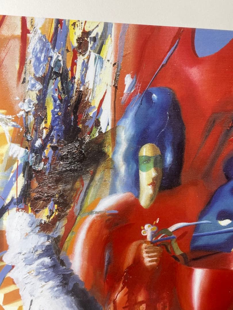 《限定77/250》オルガ・グレチナ シルクスクリーン絵画ダンサー84*63cm