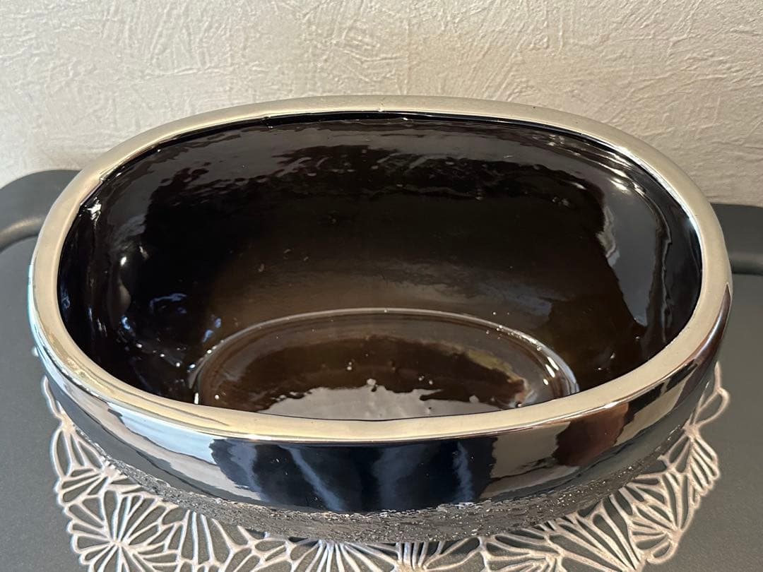 【ミュールミル】プランター コレットオーヴァルＬ《メタリック》