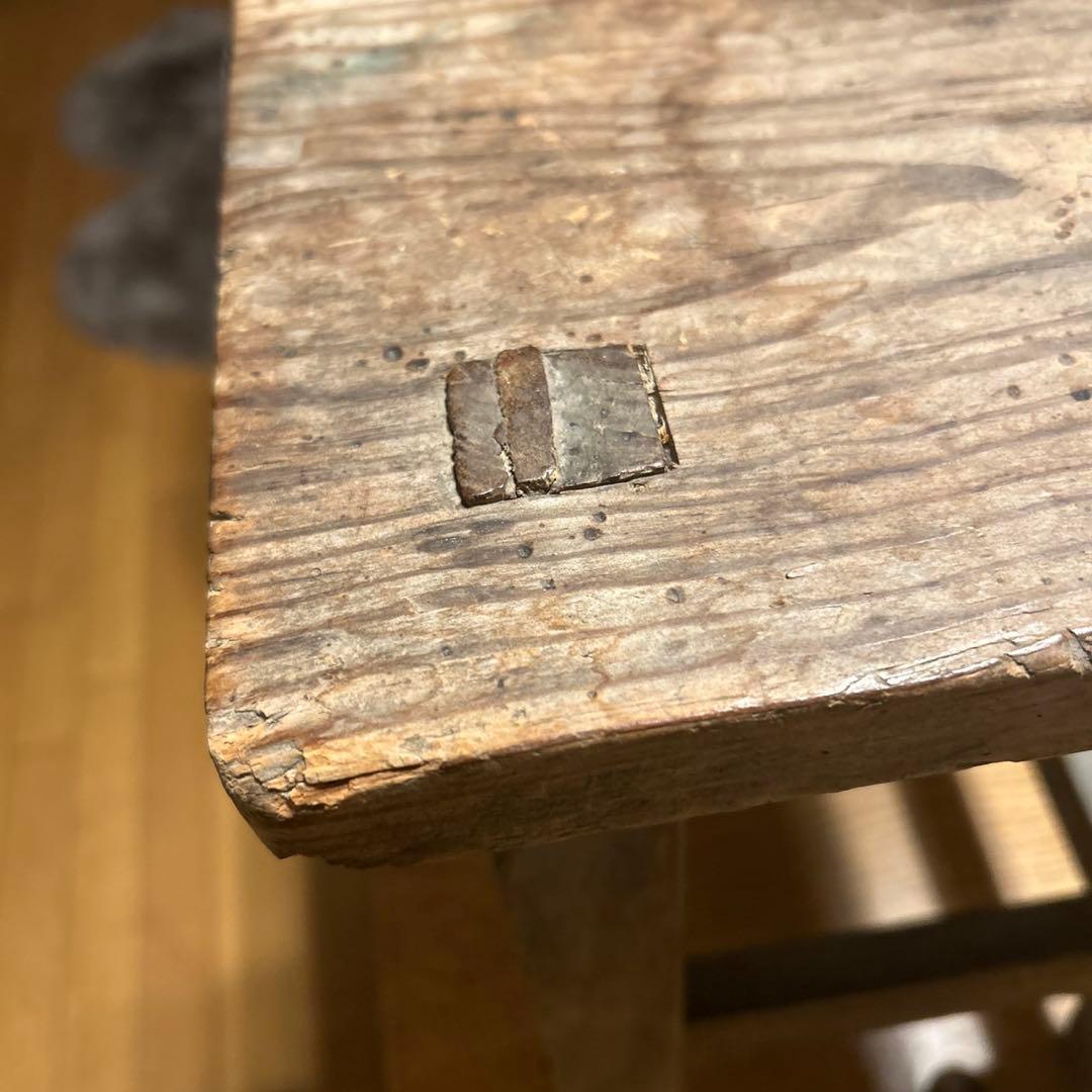 昭和レトロ　木製椅子　アンティーク　植物台 オブジェ　スツール　チェア