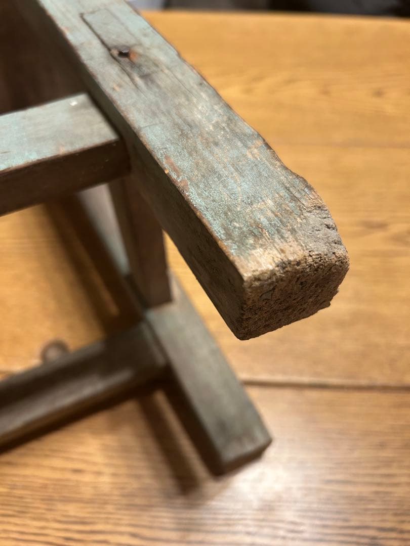 昭和レトロ　木製椅子　アンティーク　植物台 オブジェ　スツール　チェア