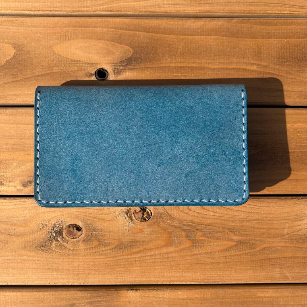 ミドルトラッカーウォレット　蝋引きレザー　アポロコンチョ