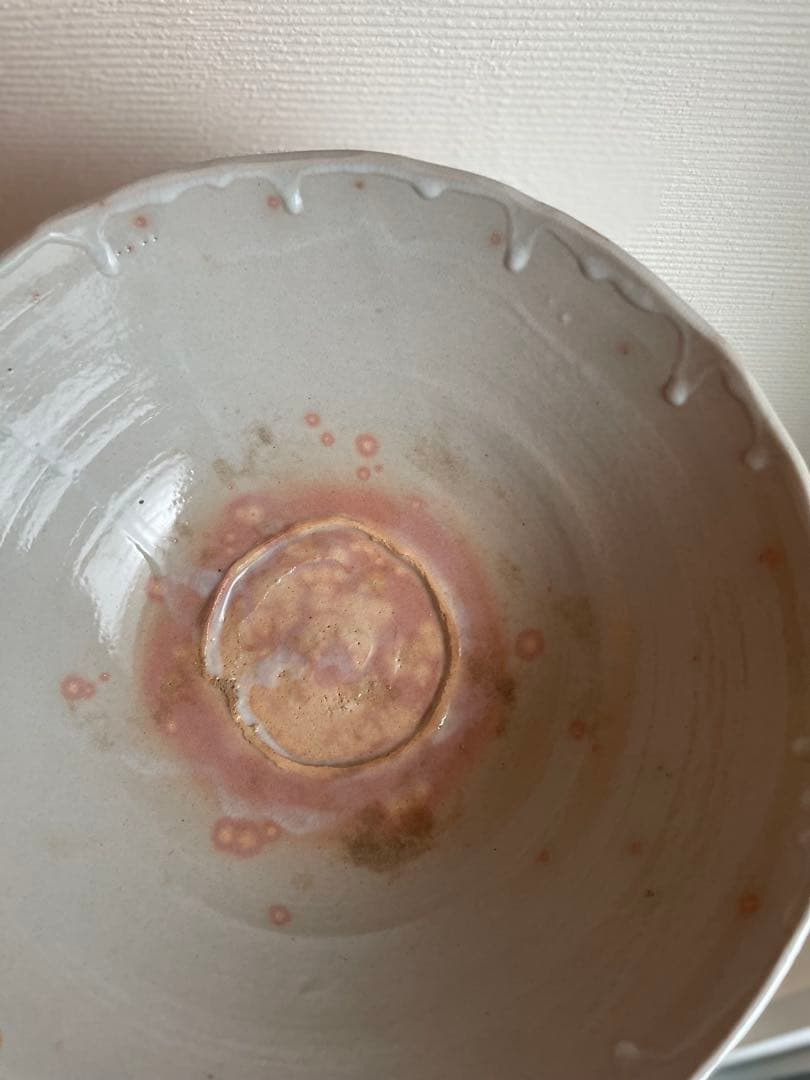 【骨董】五代　清水六兵衛造　清水焼　繒御本鉢　大鉢　魚模様