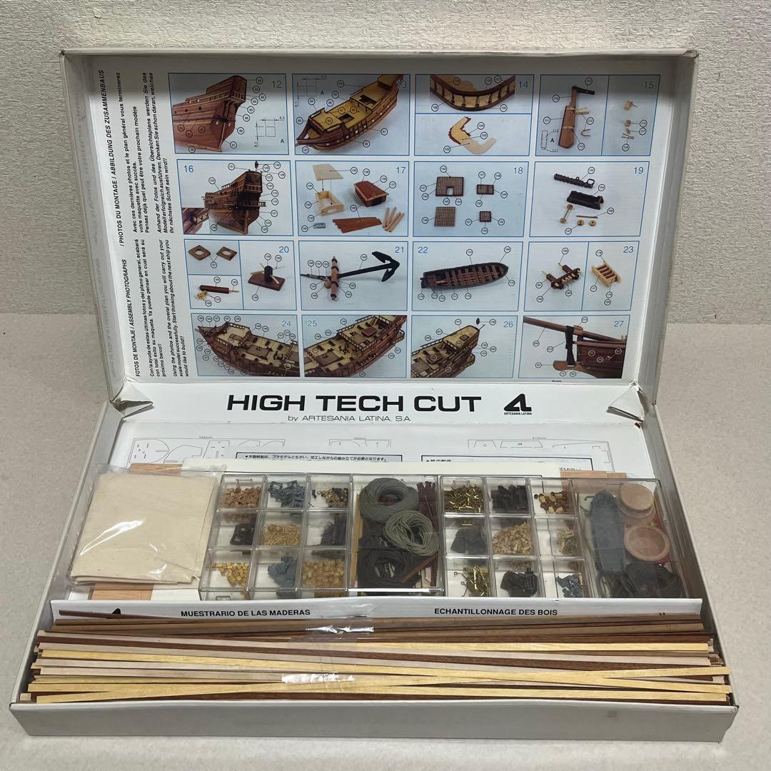 未使用 アルテサニア 木製帆船 サンフランシスコ 1/90 スペイン 模型