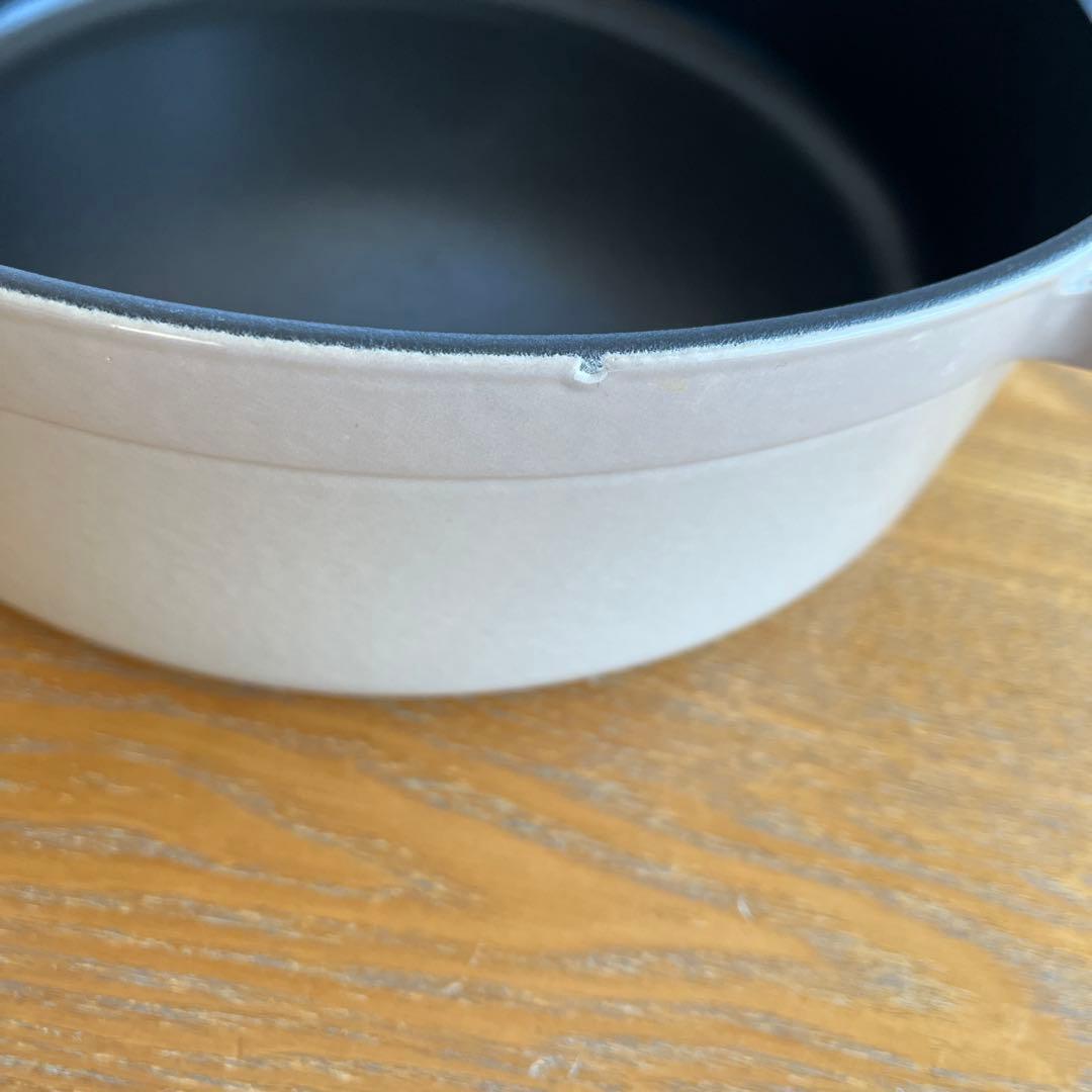 STAUB ストウブ　シャロー　￼ココット　ラウンド　リネン　26cm