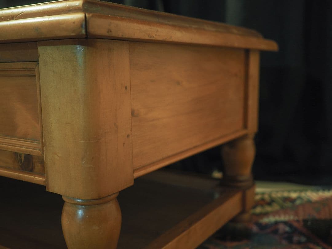 【値引中】レトロドロワーセンターテーブル