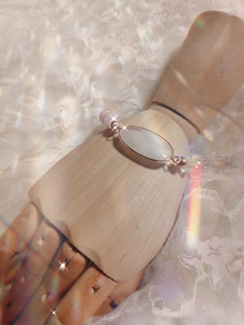 今すぐに！緊急対応☆どんな恋愛にでも/貴方を救う愛の日月星天珠ブレスレット