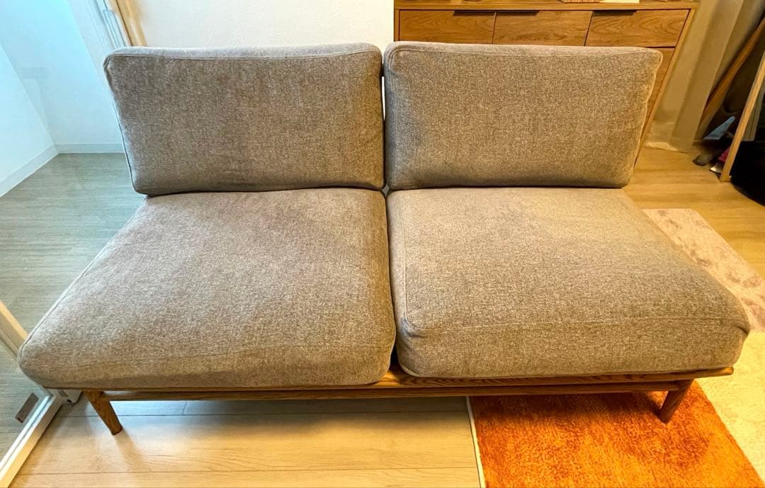 【美品】（送料込）MOMO NATURAL CLOUD SOFA 2P