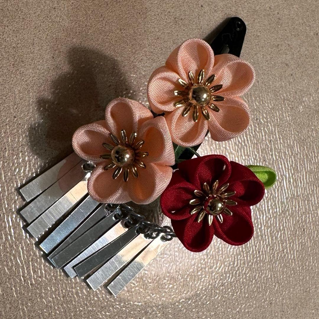 七五三 髪飾り つまみ細工 かのこ ちんころ 3歳