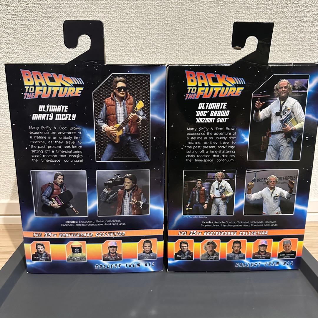 開封済】NECA バック・トゥ・ザ・フューチャー マーティ&ドク セット