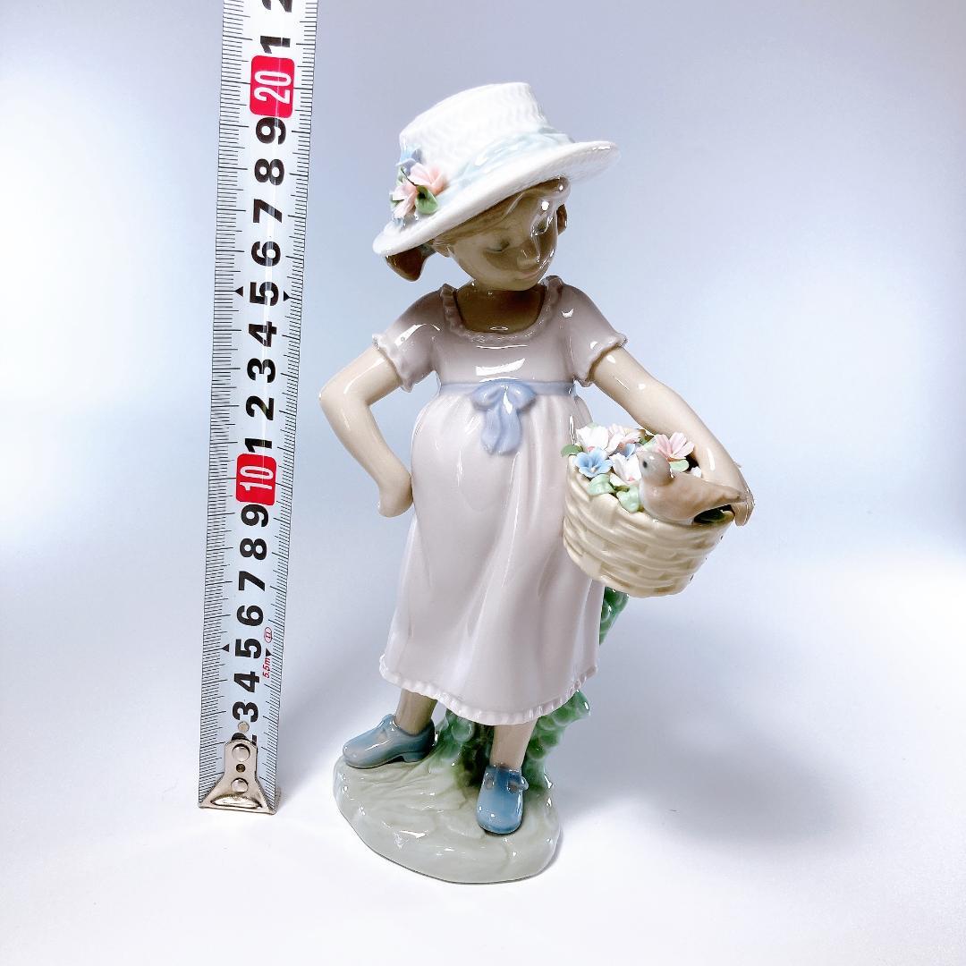 リヤドロ LIADRO 可愛いお友達 少女・小鳥・花・バスケット　|2617|