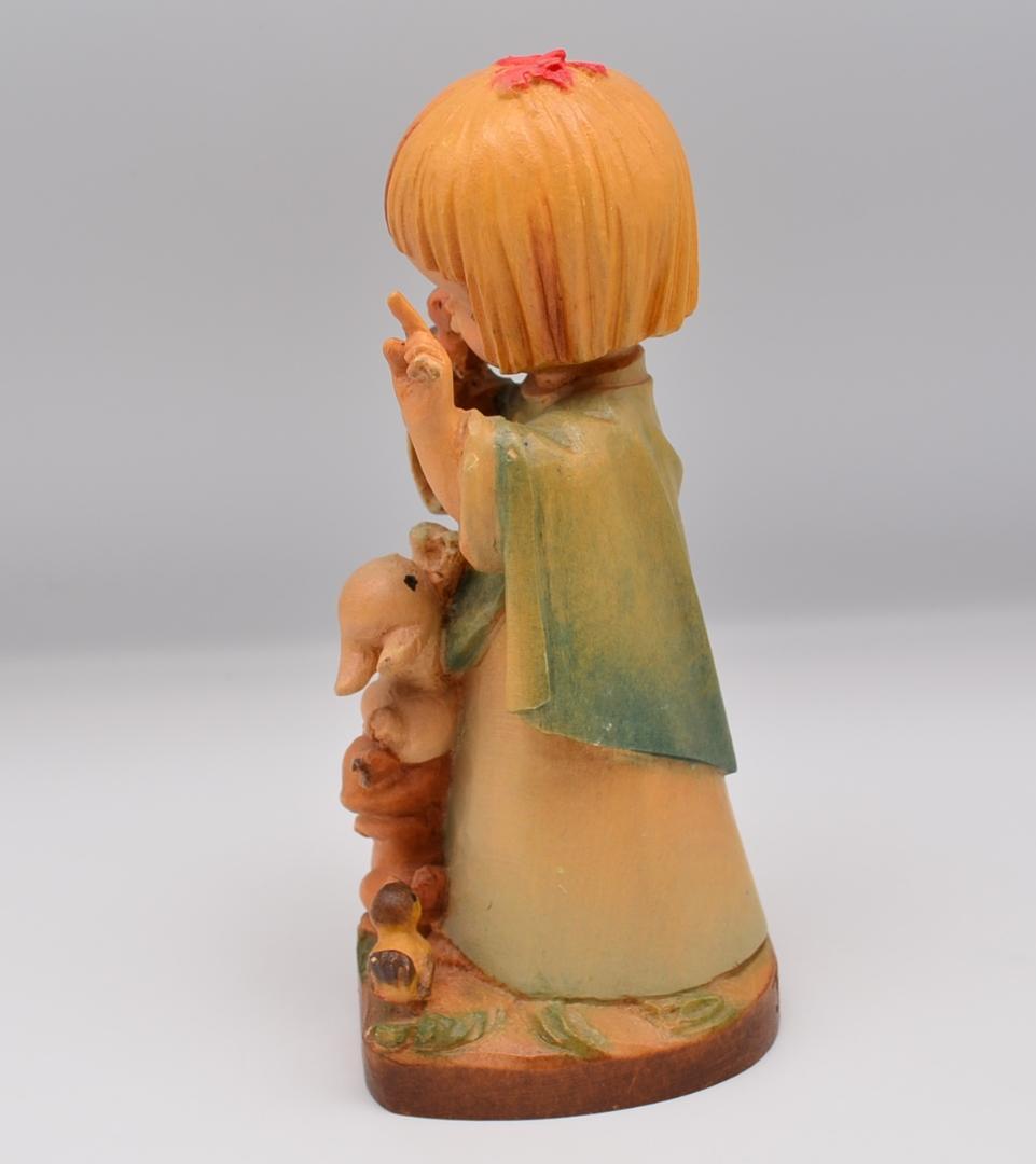 動物と話す　アンリ　ANRI　サラケイ　木彫り人形　15ｃｍ　ご成約済み