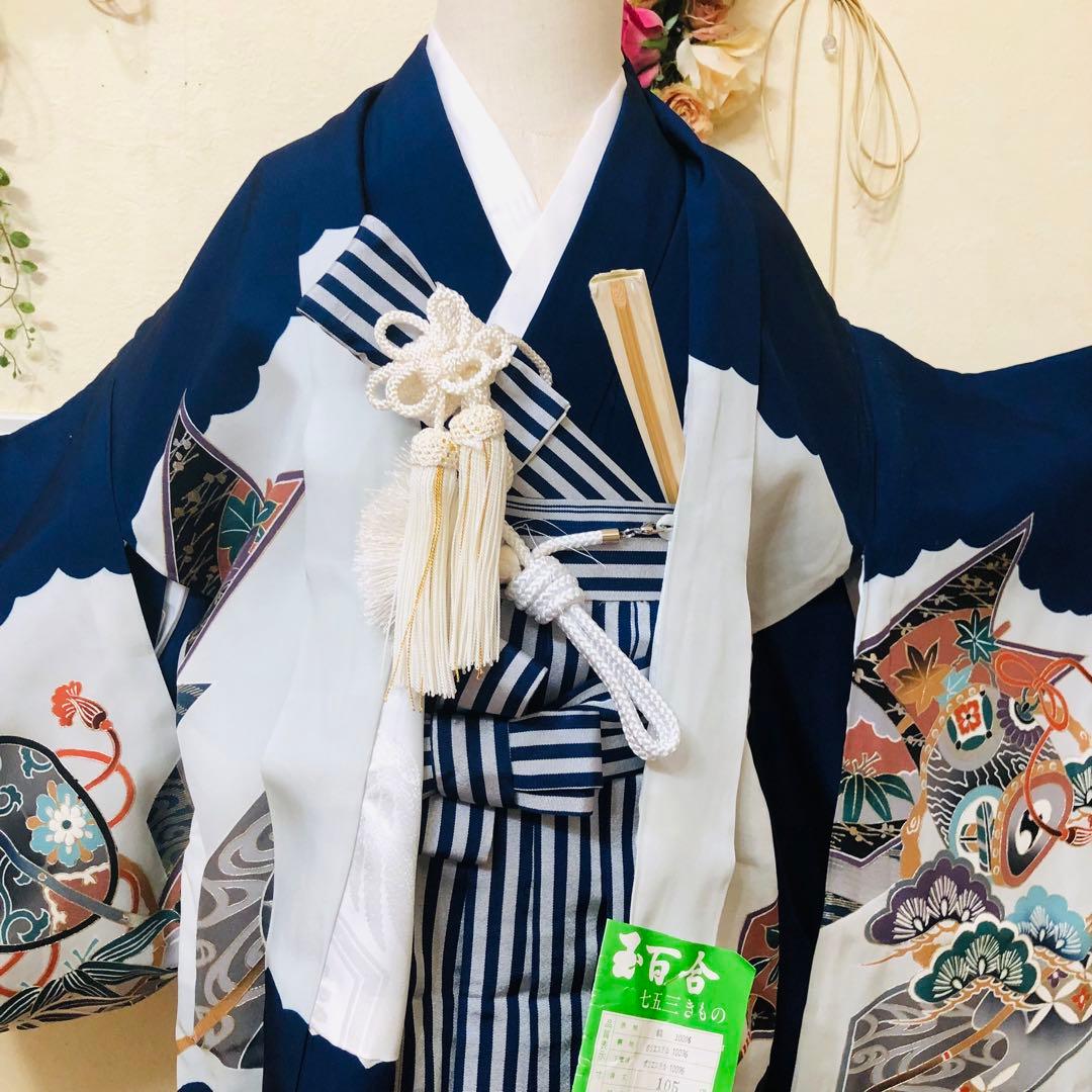 七五三五歳‼️完全️フルセット❤️ 豪華未使用タグ付き‼️日本男子凛々しい鷹豪華刺繍