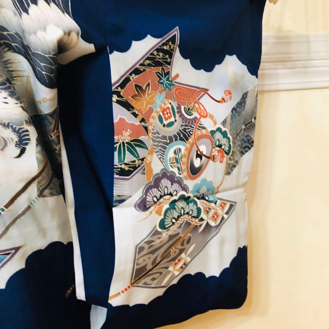 七五三五歳‼️完全️フルセット❤️ 豪華未使用タグ付き‼️日本男子凛々しい鷹豪華刺繍