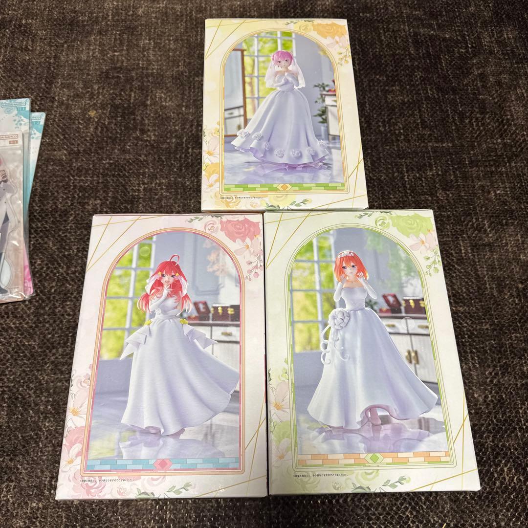 五等分の花嫁　グレイスマスター フィギュア 一花、四葉、五月、アクスタセット