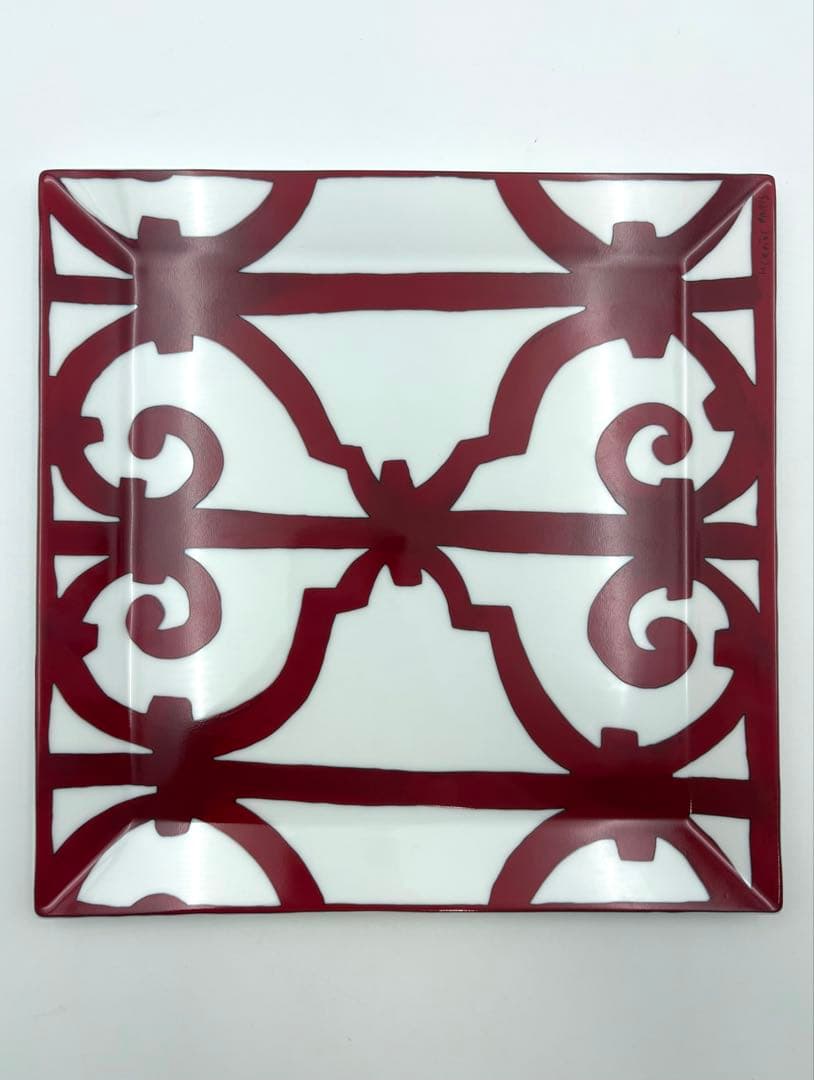 HERMES エルメス　ガダルキヴィール 23cm スクエアプレート　箱付